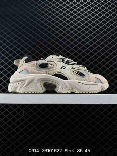 Fila Fusion 222ss brand new series of Alzeus large eye height retro dad shoes T2W232FBL Size: 36-4 C