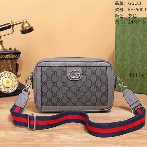 Borsa a tracolla esclusiva da uomo GUCCI realizzata in materiale di tela importato Borsa regalo di c