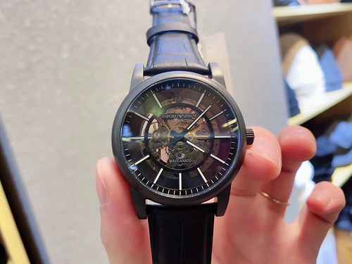 Armani Watch Orologio da uomo abbinato al movimento meccanico originale completamente automatico Cas