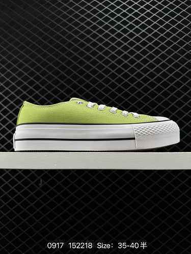 9 Converse All Star Lift Matcha Green Converse Official Thick Sole Elevated Canvas Lightweight Casua