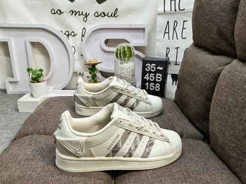 158DAdidas Clover Originals Superstar Shell Head Classico Versatile Scarpe da tavolo sportive casual