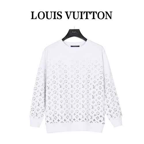 LVLouis Vuitton 23Fw AOP Maglione girocollo sfumato a fiori antichi