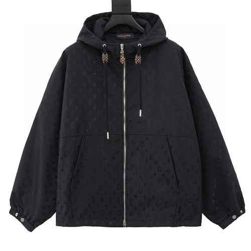 TRENCH CON ZIP JACQUARD 1V AOP