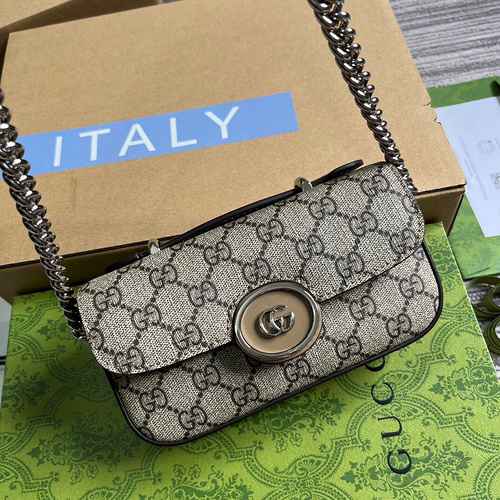 La borsa a catena GUCCI adotta la pelle originale di alto livello importata e la versione replica di