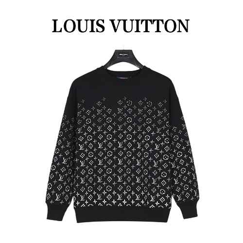 LVLouis Vuitton 23Fw AOP Maglione girocollo sfumato a fiori antichi