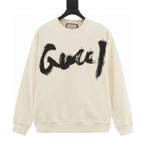 Maglione girocollo con stampa graffiti in co-branded della famiglia Blcg x G