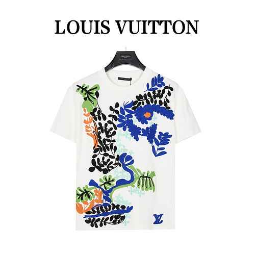 Tshirt in cotone ricamato LVLouis Vuitton