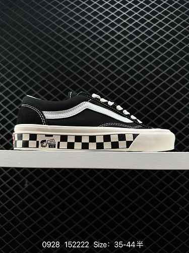 Vans Vans Vault Og Style 36 Black and White Checkerboard Right Zhilong Small Head Series Black and W