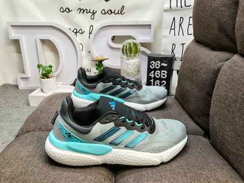 162DAdidas Solarboost 5 W Scarpa da jogging sportiva casual con popcorn superiore lavorato a maglia