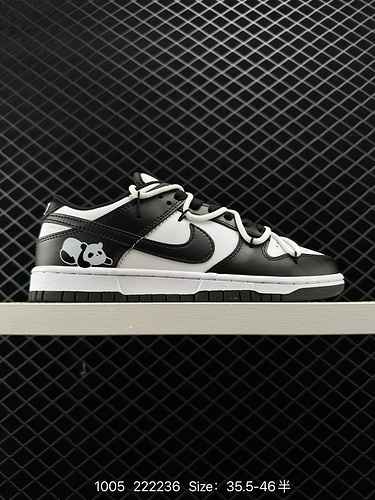 8 Nike SB Dunk Low Hemp Strap Sneakers Panda Nero e Bianco DD39 Taglia 36 36 37 38 38 39 4 4 4 42 42