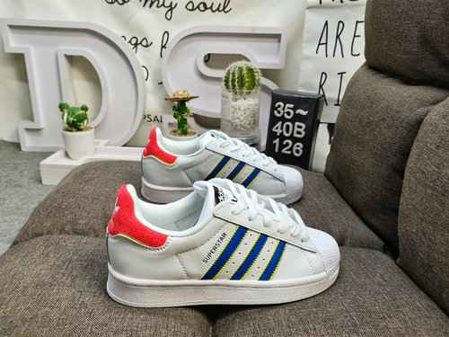 126DAdidas Clover Originals Superstar Shell Head Classico Versatile Scarpe da tavolo sportive casual