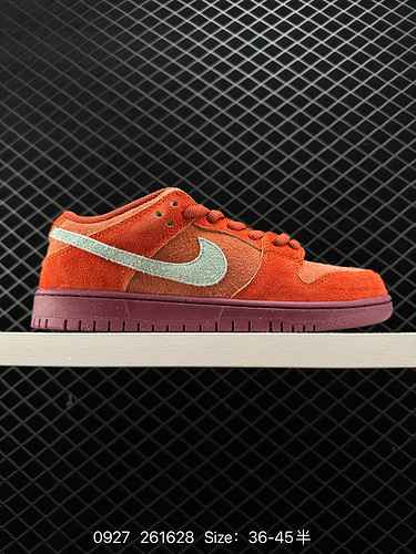 4 Vere scarpe da skateboard sportive casual Nike SB Dunk Low Dunk Series Realizzate in morbida pelle