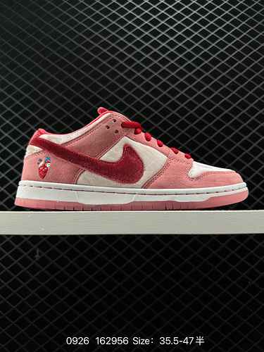 28 StrangeLove x NK SB Dunk Low Co con marchio Valentines Day Limited Polvere bianca CT228 Cerchio P