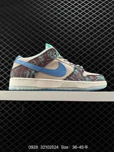 2 Nike Crenshaw Skate Club x Nike SB Dunk Low Lo sfondo bordeaux hawaiano e la texture verde menta c