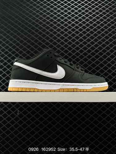 26 livello aziendale NK SB Dunk Low Pro gomma grezza bianca e nera CD2636 i fori di scarico in pelle