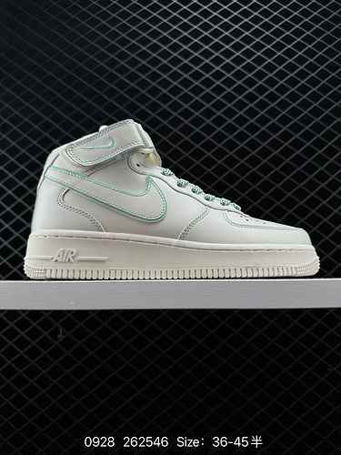 23 Nike NK Air Force Highamp x27 7 Air Force One Velcro in pelle Air Force One High Top Series Scarp