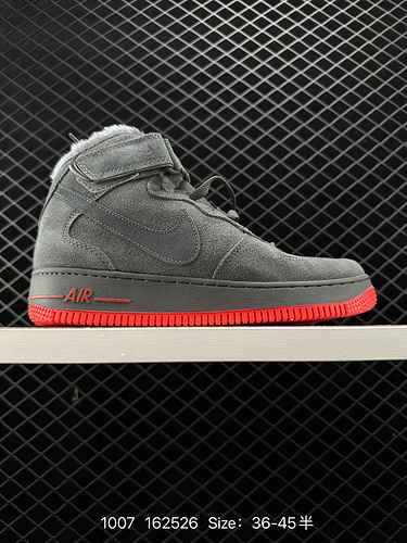 Nike Air Force Low Air Force One AF felpata e pelosa autunno e inverno nuova sneaker casual versatil