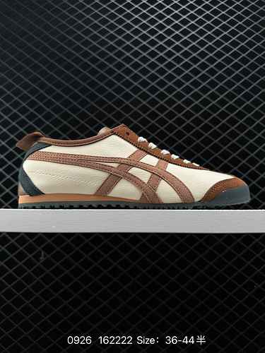 Onitsuka Tiger MEXICO66 Party Slip-On Arthur Ghost Tomb Tiger wears classic casual leather canvas sh