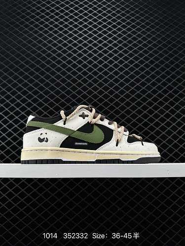 6 NK SB Dunk Low quotGreenBeigequot Strap Deconstructed Style Series Low Top Casual Sports Skateboar