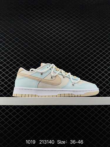 2 Livello aziendale NK SB Dunk Low quotGreenBeigequot Deconstructed Lace Up Style Series Low Top Cas