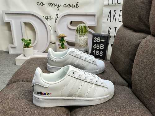 158D Adidas Originals SUPERSTAR W Shell Head Classico versatile sportivo casual Piccole scarpe da ta