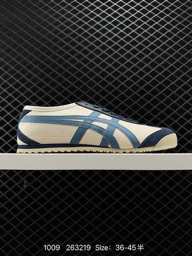 9 Onitsuka Tiger MEXICO66 Party Slip-On Arthur Ghost Tiger Classic Casual Leather Canvas Shoe. The t