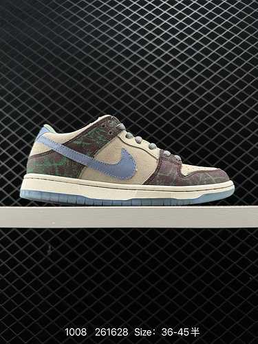 4 Nike Crenshaw Skate Club x Nike SB Dunk Low Lo sfondo bordeaux hawaiano e la texture verde menta c