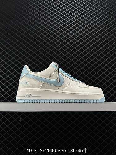 23 Livello aziendale personalizzato popolare ufficiale Nike Air Force Low quot4THquot Metri Ice Blue