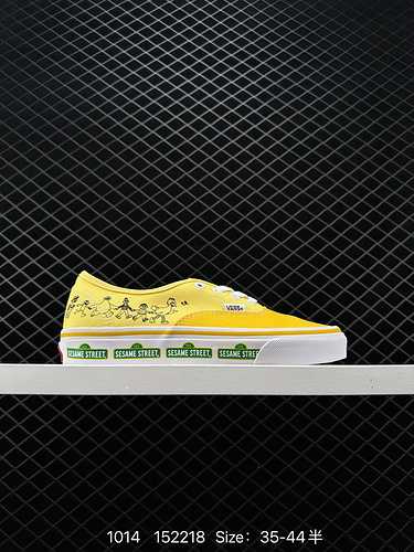 9. Vans Vans official Vans Sesame Street co branded Authentic bright yellow American style college c