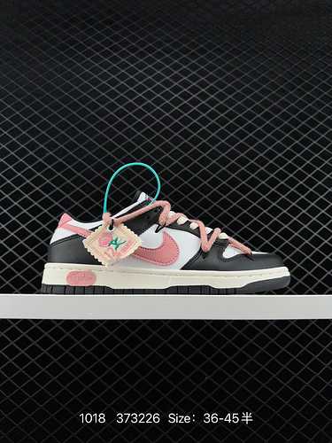 3 corde per legare Off White Personalizzazione decostruttiva Nike SB Dunk Low quotMilk WhitePinkSmil