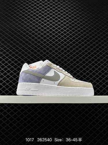 2 nuovi prodotti spediti a livello aziendale Nike Air Force Low 7 combinazione di colori bianco grig