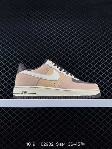 6 Nike Air Force Cuciture beige basse Air Force One scarpe da tavola sportive e casual dal taglio ba