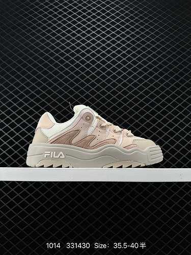 The design concept of the Fila Fusion fashion trend casual sports board shoe upper is derived from t