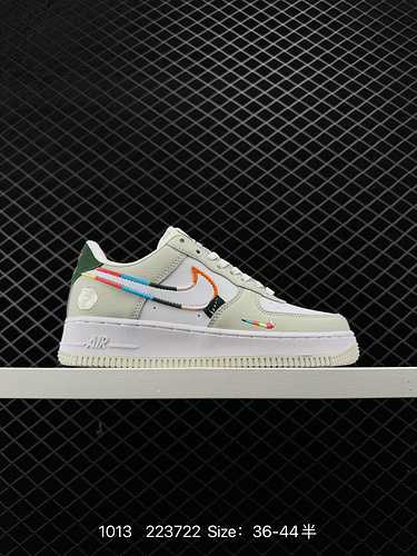 Autentica sneaker casual versatile Nike Air Force Low Air Force One Low top Le prestazioni di ammort