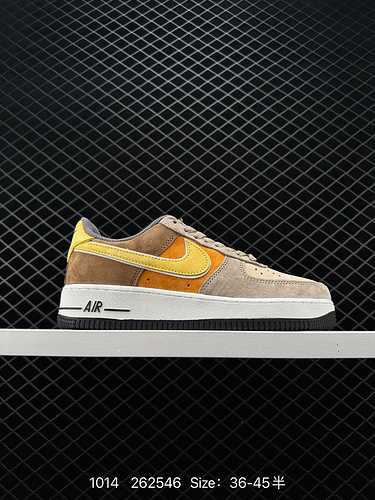 23 AutunnoInverno Nuovo prodotto Grado aziendale Nike Air Force Low 7 Beige Marrone Scamosciato Air 