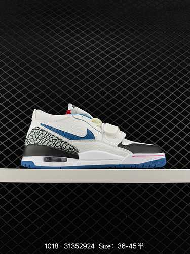 2 autentiche Nike Air Jordan Legacy 32 Low quotWhitePine Greenquot Jordans la versione ibrida tre in