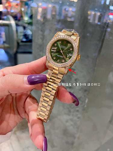 Orologio Rolex da donna abbinato al movimento meccanico originale completamente automatico, cassa in