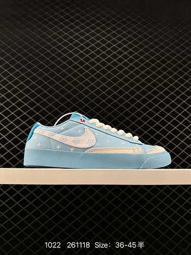 9 Scarpe Nike Blazer Low 77 VNTG Trailblazer Series Low Top Plank Intersuola a doppio strato Tessuto