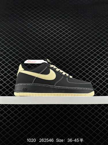 23 Popolare Grado aziendale personalizzato Nike Air Forceamp x27 7 Nero Oro Air Force No1 Scarpe da 