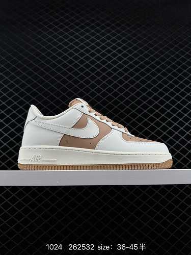 6 Autunno e inverno Nuovo prodotto Grado aziendale Nike Air Force Low 7 Milk Coffee Colore corrispon