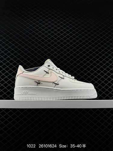 2 Nike Air Force Low Rose Gold Hook Small Four Hook Air Force One Scarpe basse sportive e casual da 