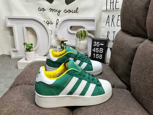 158DAdidas Clover Originals Superstar Shell Head Classico Versatile Scarpe da tavolo sportive casual