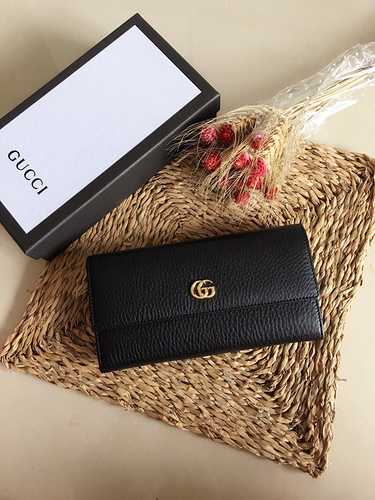 GUCCI Portafoglio con clip lungo realizzato in pelle bovina originale importata Borsa regalo di alta