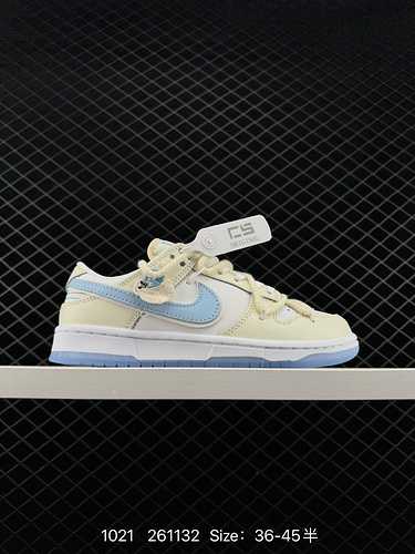 6 corde per legare Off White Personalizzazione decostruttiva Nike SB Dunk Low quotMilk WhitePinkSmil