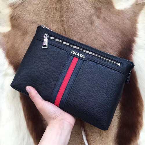 PRADA La borsa da uomo è realizzata in pelle bovina originale importata e borsa regalo di alta quali