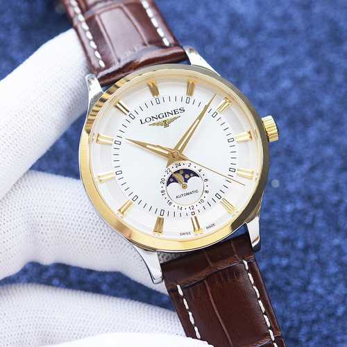 Longines Orologio da uomo abbinato al movimento meccanico originale completamente automatico Cassa i