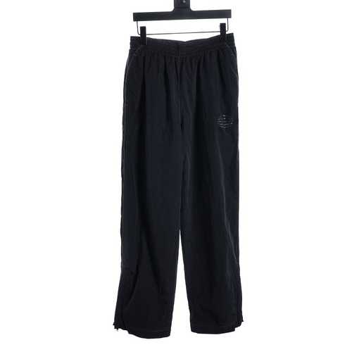 AW 2023AW Nuovi pantaloni casual sportivi in ​​nylon pieghettato con righe riflettenti con lettera l