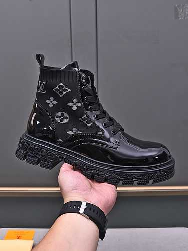 LV Men's Shoe Code: 1027B80 Size: 38-44 (customized to 45)