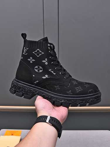 LV Men's Shoe Code: 1027B80 Size: 38-44 (customized to 45)