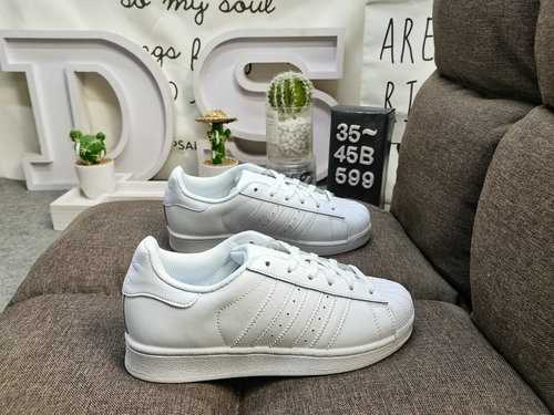 599DAdidas Three Leaf Grass Originals Superstar Shell Head Classico versatile casual Scarpe da tavol